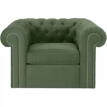 Кресло Chesterfield ОГОГО (арт.467070), (Ткань/Зеленый) ОГОГО Обстановочка!