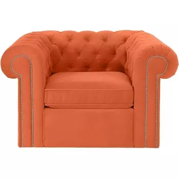Кресло Chesterfield ОГОГО (арт.467072), (Ткань/Оранжевый) ОГОГО Обстановочка!