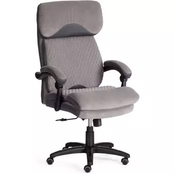 Кресло CHIEF Tetchair (Флок,Ткань/Серый) арт.21618