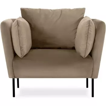 Кресло Copenhagen ОГОГО (арт.598973), (Велюр/Светло-коричневый) ОГОГО Обстановочка!