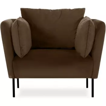 Кресло Copenhagen ОГОГО (арт.598974), (Велюр/Коричневый) ОГОГО Обстановочка!