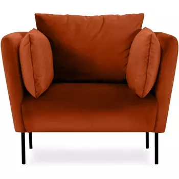 Кресло Copenhagen ОГОГО (арт.598977), (Велюр/Оранжевый) ОГОГО Обстановочка!