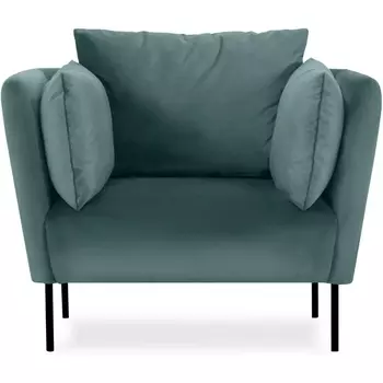 Кресло Copenhagen ОГОГО (арт.598984), (Велюр/Бирюзовый) ОГОГО Обстановочка!