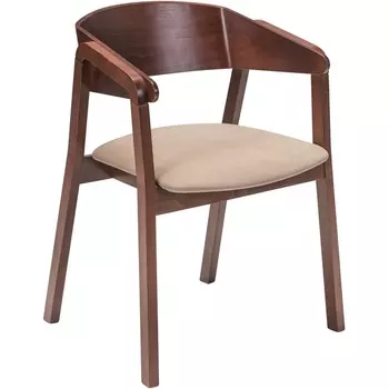 Кресло Dalia Beige/Темный орех R-Home арт.400012320h_diagbeige_nut