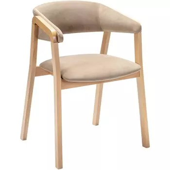 Кресло Dalia Soft Beige/Натур R-Home арт.400012510h_diagbeige_natur