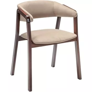 Кресло Dalia Soft Beige/Темный орех R-Home арт.400012520h_diagbeige_nut