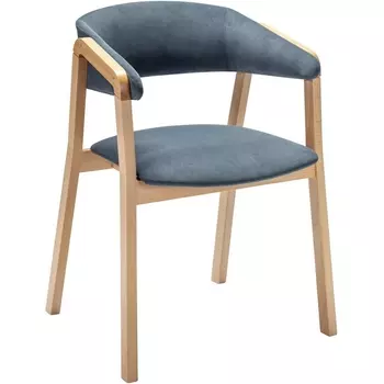 Кресло Dalia Soft Grey/Натур R-Home арт.4000125210h_diaggrey_natur