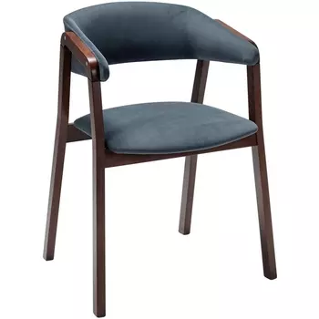 Кресло Dalia Soft Grey/Темный орех R-Home арт.4000125220h_diaggrey_nut