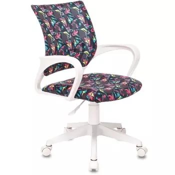 Кресло детское Бюрократ BUROKIDS 1 W мультиколор геометрия крестовина пластик пластик белый