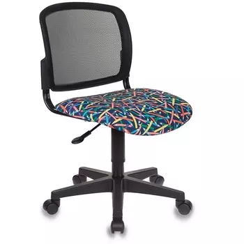 Кресло детское CH-296NX черный крестовина пластик Бюрократ 296 CH-296/PENCIL-BL