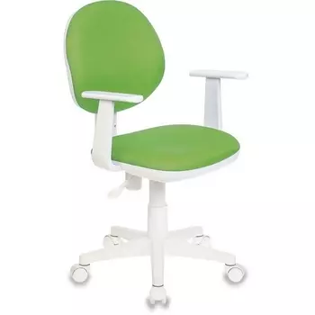 Кресло детское Ch-W356AXSN салатовый 15-118 крестовина пластик белый Бюрократ 356 CH-W356AXSN/15-118