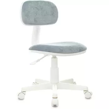 Кресло детское Бюрократ CH-W201NX серо-голубой Light-28 крестов. пластик белый пластик белый