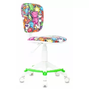 Кресло детское CH-W204/F мультиколор маскарад крестовина пластик подст.для ног белый Бюрократ CH CH-W204/F/MASKARAD