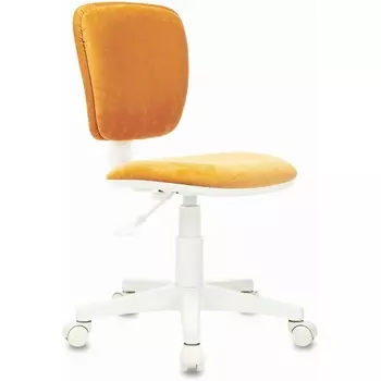 Кресло детское Бюрократ CH-W204NX оранжевый Velvet 72 крестовина пластик пластик белый