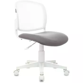 Кресло детское Бюрократ CH-W296NX белый TW-15 сиденье серый Neo Grey сетка/ткань крестов. пластик белый пластик белый