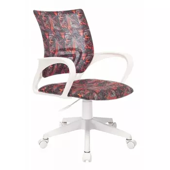 Кресло детское черный/красный красный крестовина пластик белый Бюрократ KD KD-W4/CRYSTAL-R