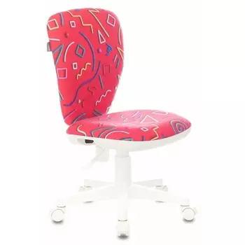 Кресло детское малиновый 05 крестовина пластик белый Бюрократ KD KD-W10/STICK-PINK