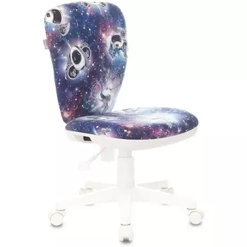 Кресло детское Бюрократ KD-W10 синий космопузики крестовина пластик пластик белый