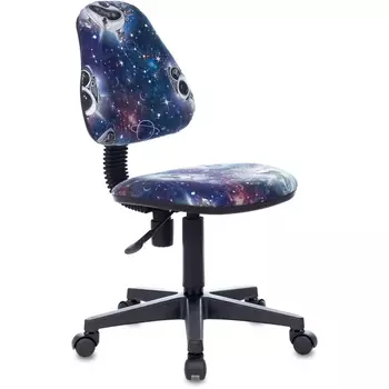 Кресло детское синий космопузики крестовина пластик Бюрократ KD KD-4/COSMO