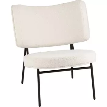 Кресло District Lounge букле белый Stool Group (арт.УТ000039109)