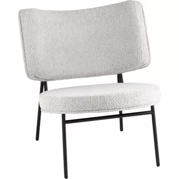 Кресло District Lounge букле светло-серый Stool Group (арт.УТ000039112)