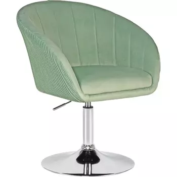 Кресло дизайнерское (мятный велюр (1922-8)) Dobrin 8600-LM 8600-LM, цвет сиденья мятный (1922-8), основания хром