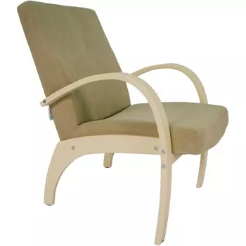 Кресло для отдыха Денди шпон, Ткань ультра санд, каркас дуб шампань шпон от фабрики Mebelik