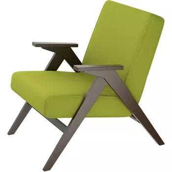 Кресло для отдыха Вест шпон, Ткань Махх 652, каркас Орех антик шпон от фабрики Mebelik