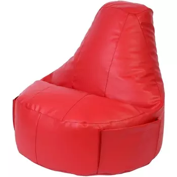 Кресло Dreambag Комфорт Красное ЭкоКожа (Классический) 3711401