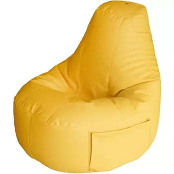 Кресло Dreambag Комфорт Желтое ЭкоКожа (Классический) 3711501