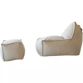 Кресло Dreambag Манхеттен Светло-бежевое с Пуфом 1426603