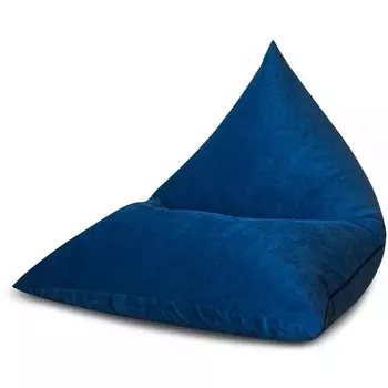 Кресло Dreambag Пирамида Синий Микровельвет (Классический) 3512801