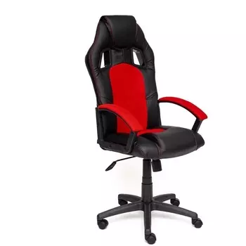 Кресло DRIVER черный/красный (кож/зам/ткань) (Tetchair)