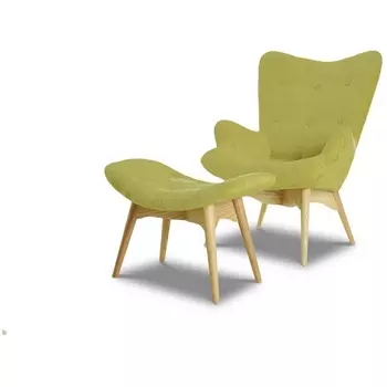 Кресло DС-917 цвет оливковый YR2214-12 ноги ясень-01 ESF DC-917-YR2214-12-Ash-01