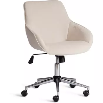 Кресло DUBLIN хром (Вельвет/Молочный) Tetchair арт.24324