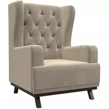 Кресло Джон Люкс (микровельвет бежевый) Лига Диванов 108476