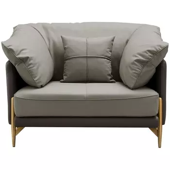 Кресло ESF ARTE NAPPA SF035 серый 6623-темно серый /Кожа