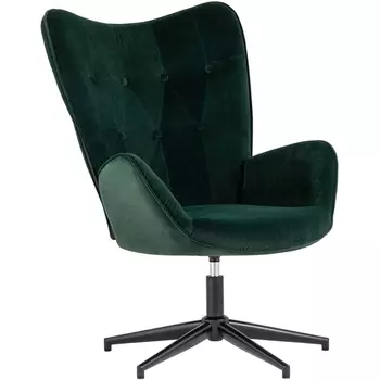 Кресло Stool Group Филадельфия велюр изумрудный ножка черная УТ000010439