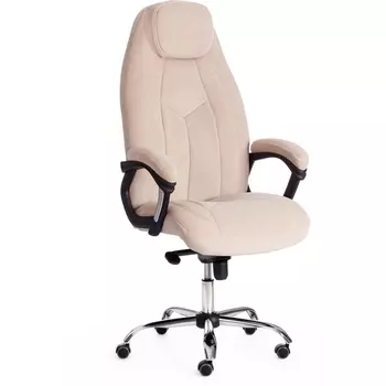 Кресло флок , бежевый/бежевый перф., 7/7/06 Tetchair BOSS 19392