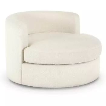Кресло Forli ОГОГО (арт.826126), (Ткань,Букле/Белый) ОГОГО Обстановочка!