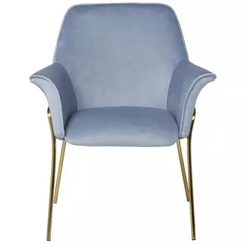 Кресло Garda Decor 30C-1127-Z LBL (Золото/Серо-голубой)