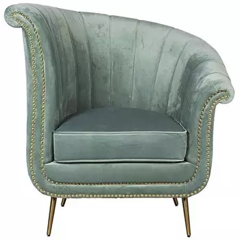 Кресло Garda Decor 48MY-2682-R MNT GO (Золото/Мятный)