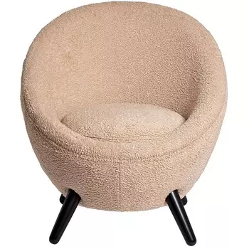 Кресло Garda Decor 48MY-2746 LPI (Черный/Бежевый)