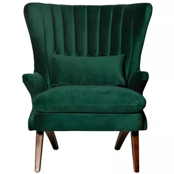 Кресло Garda Decor DY-733 (Коричневый/Изумрудный)