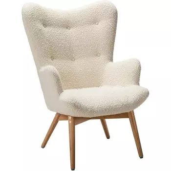 Кресло Хайбэк бежевый/нат. бук R-Home арт.4101060110h_beige_н.бук