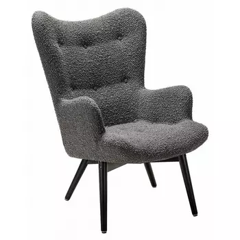 Кресло Хайбэк темно-серый/венге R-Home арт.4101060122h_Grey_венге