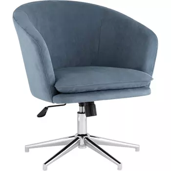Кресло Харис регулируемое замша синий NC Stool Group (арт.УТ000038901)