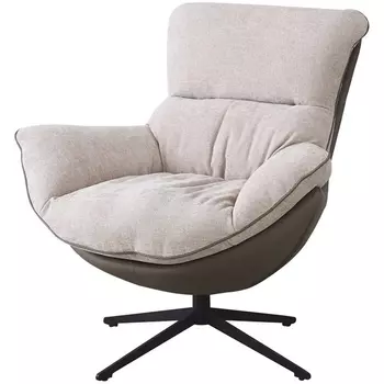 Кресло HUG латте, экокожа, шенилл Bradexhome арт.FR 1011 Bradex Home