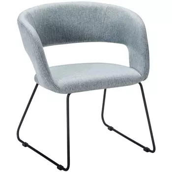 Кресло Hugs св.сер/Линк R-Home арт.41013114h_Lightgrey_черн