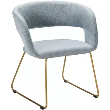 Кресло Hugs св.сер/Линк золото R-Home арт.410131115h_Light grey